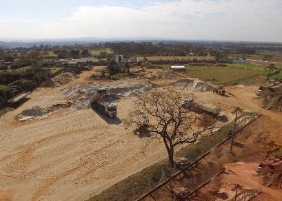 Local de armazém de areias da Milenio.